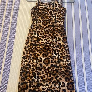 Cheetah print dress